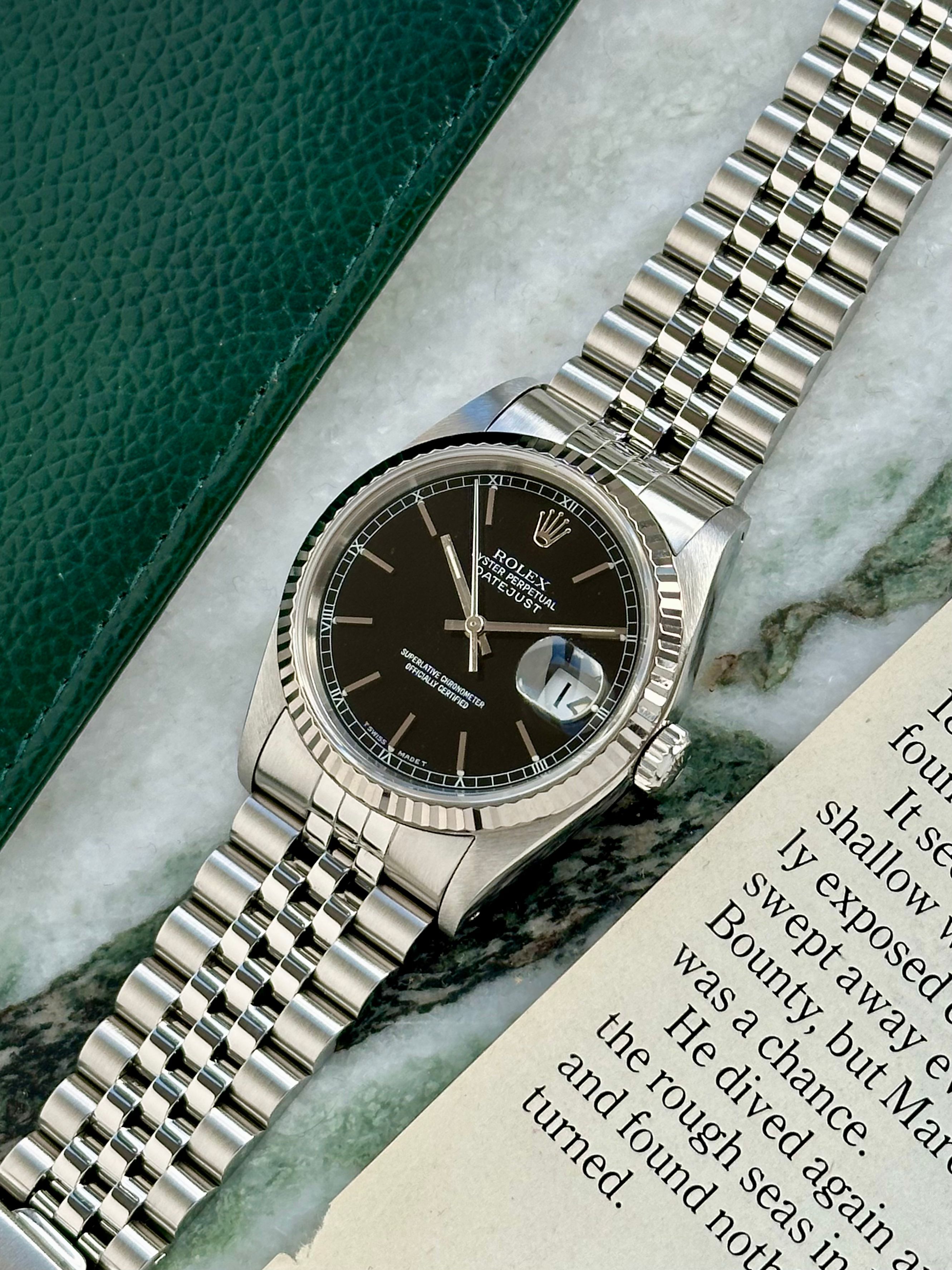 Rolex Datejust 16234 Black 1993