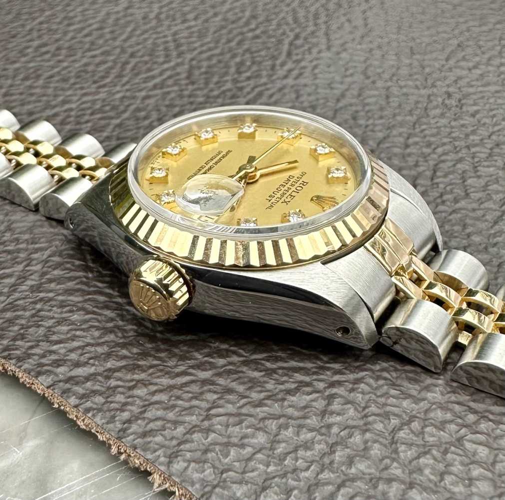 Image for Rolex Lady-Datejust "Diamond" 69173G Gold 1987 with original box and papers