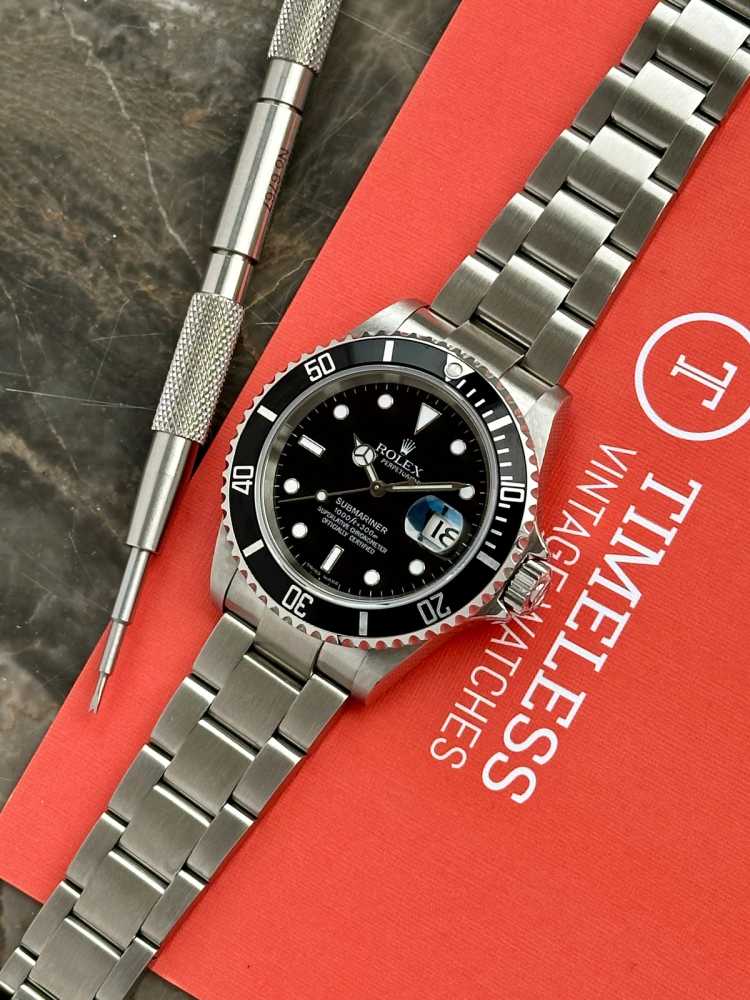 Image for Rolex Submariner 16610 T Black 2006 