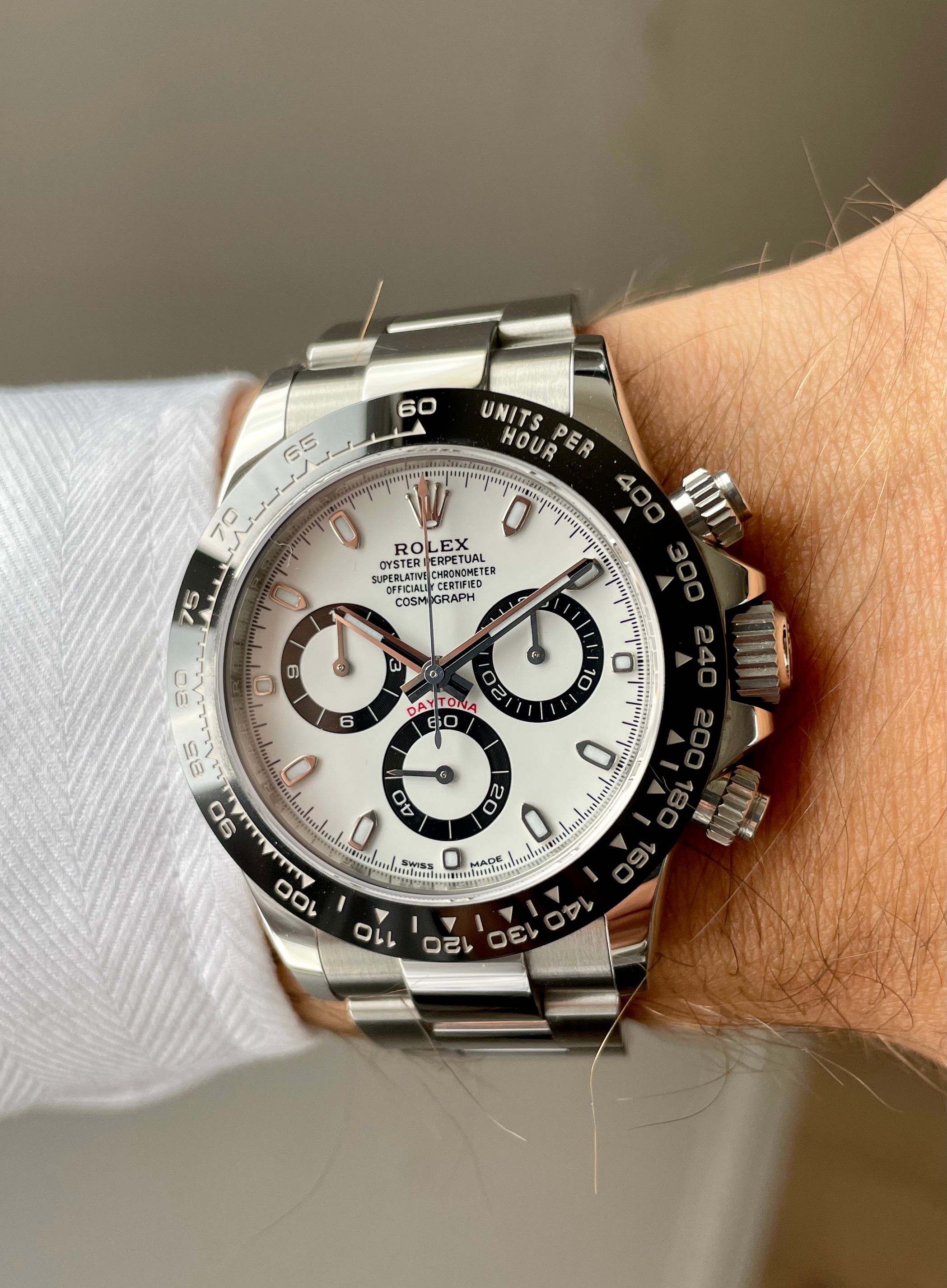 Rolex daytona hotsell panda ceramic