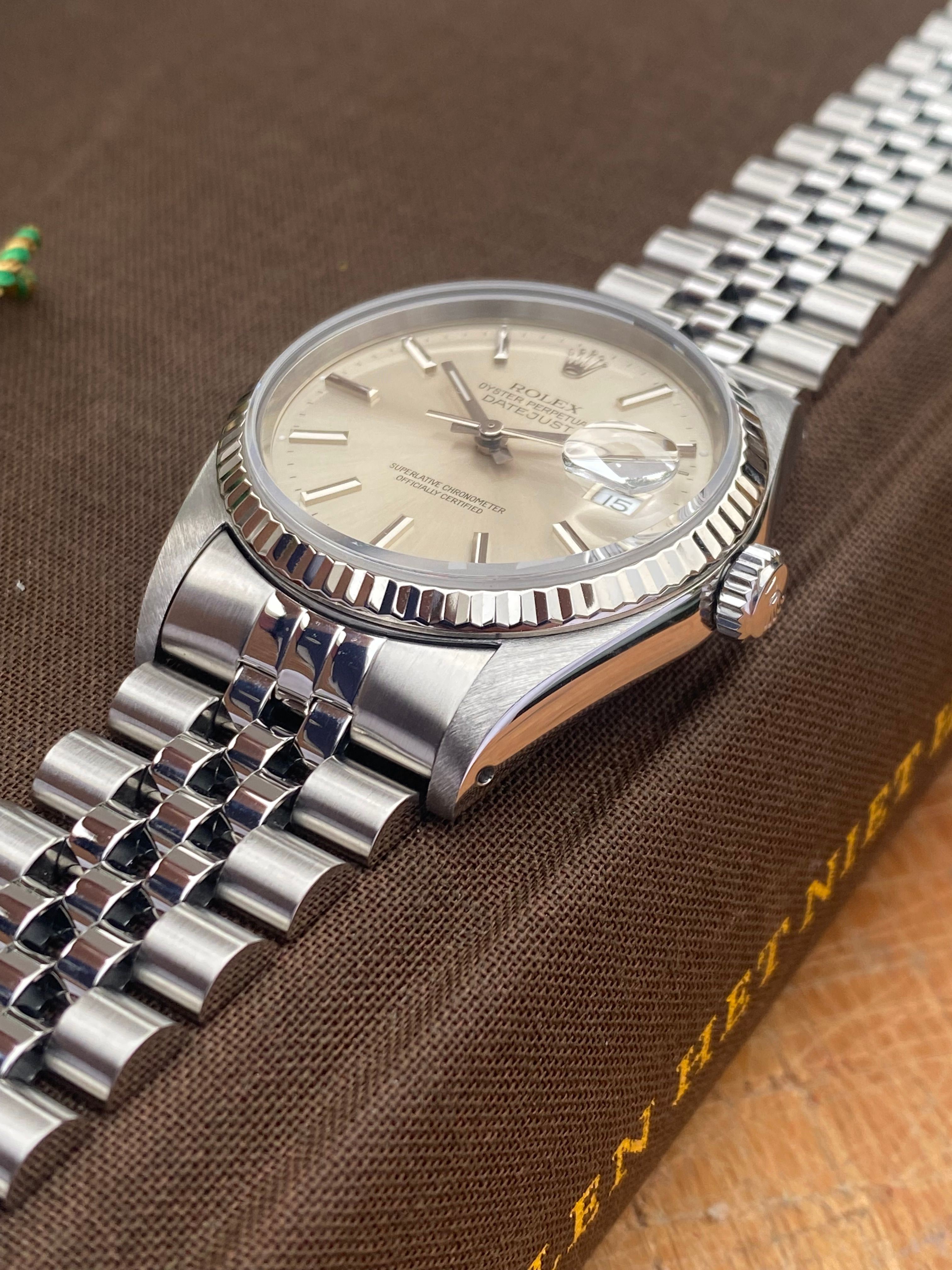 Rolex Datejust 16234 Silver 1991 with original box and papers6