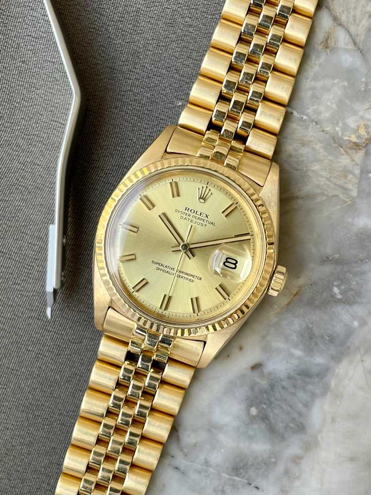 Featured image for Rolex Datejust "Wideboy" 1601/8 Gold 1971 