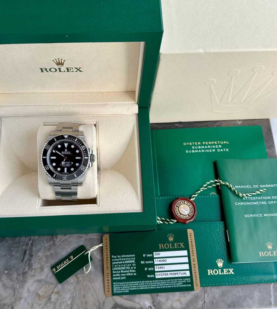 Image for Rolex Submariner 114060 Black 2014 with original box and papers