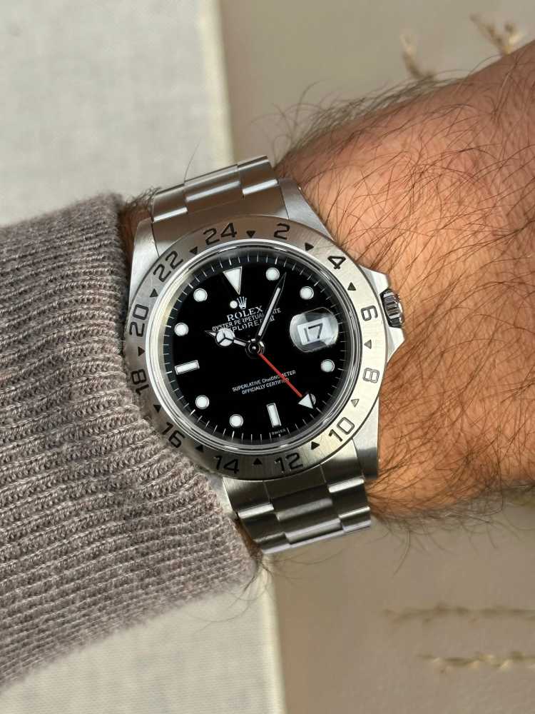 Image for Rolex Explorer II "Swiss Only" 16570 Black 1999 with original box and papersA566