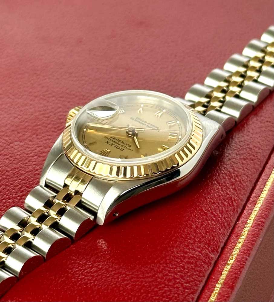 Detail image for Rolex Lady-Datejust 69173 Gold 1990 with original box and papers 2