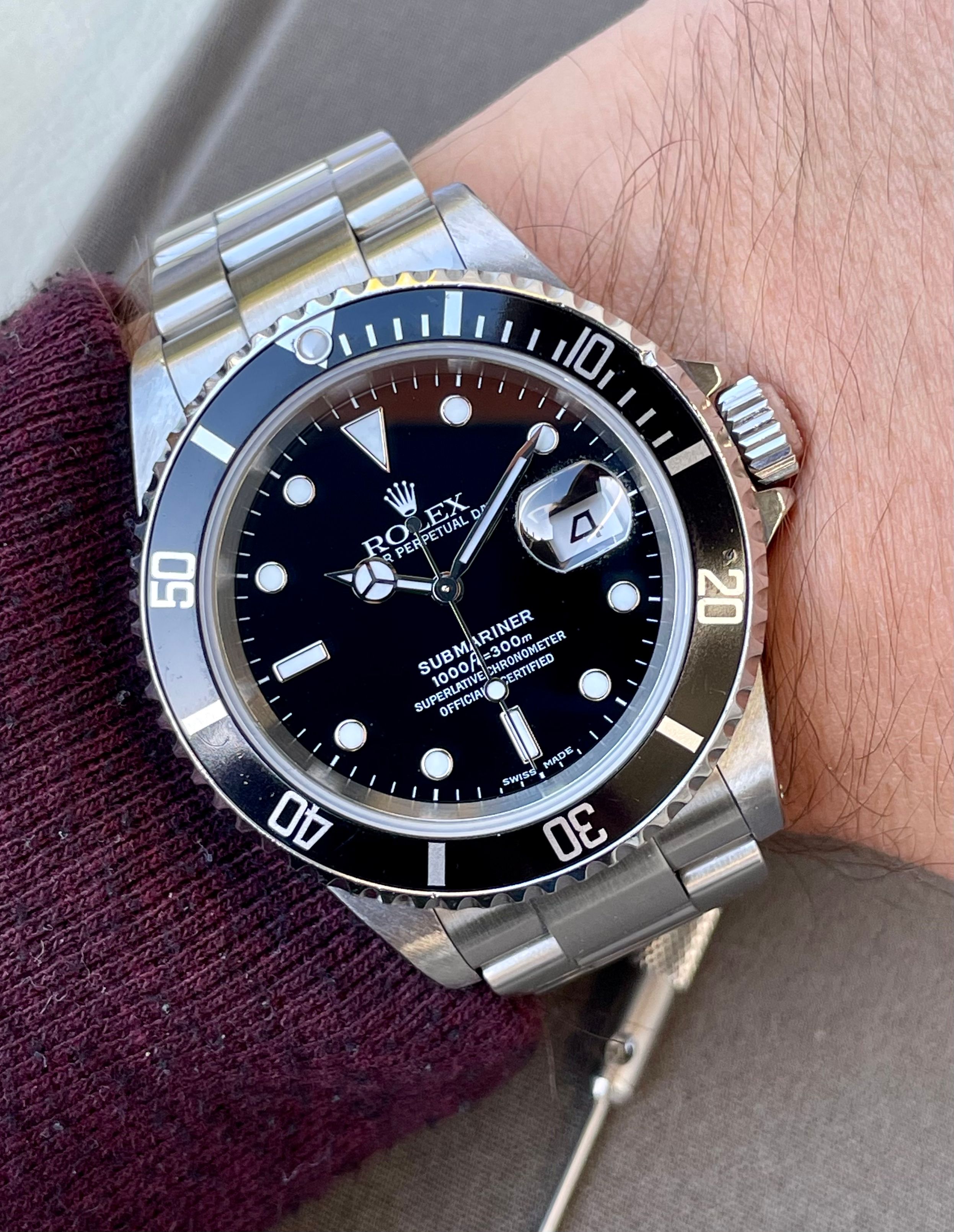 Rolex Submariner 16610 Black 2000 1