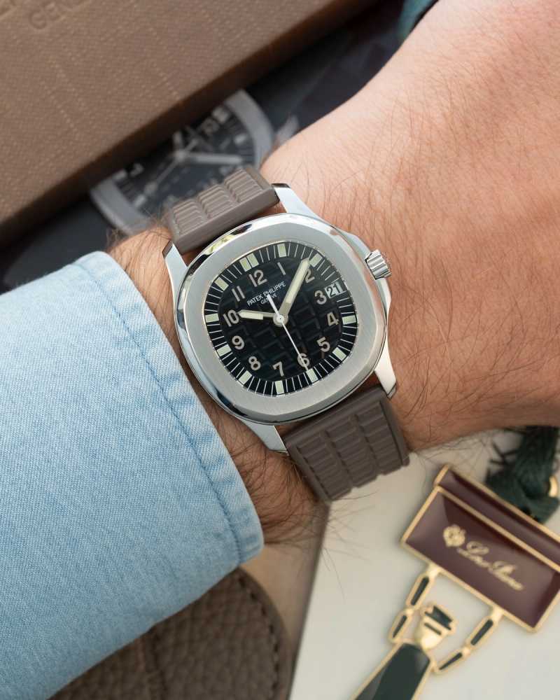 Wrist shot image for Patek Philippe Aquanaut 5066 Black 2007 