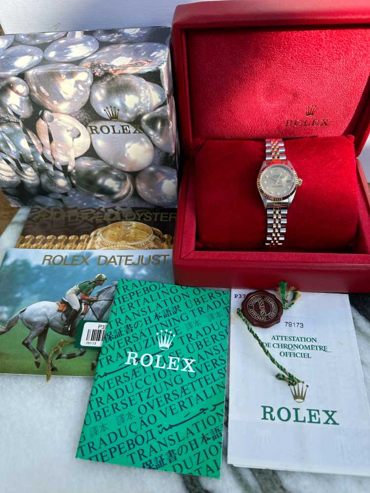 Image for Rolex Lady-Datejust "Diamond" 79173G Gold 2000 with original box and papers 3