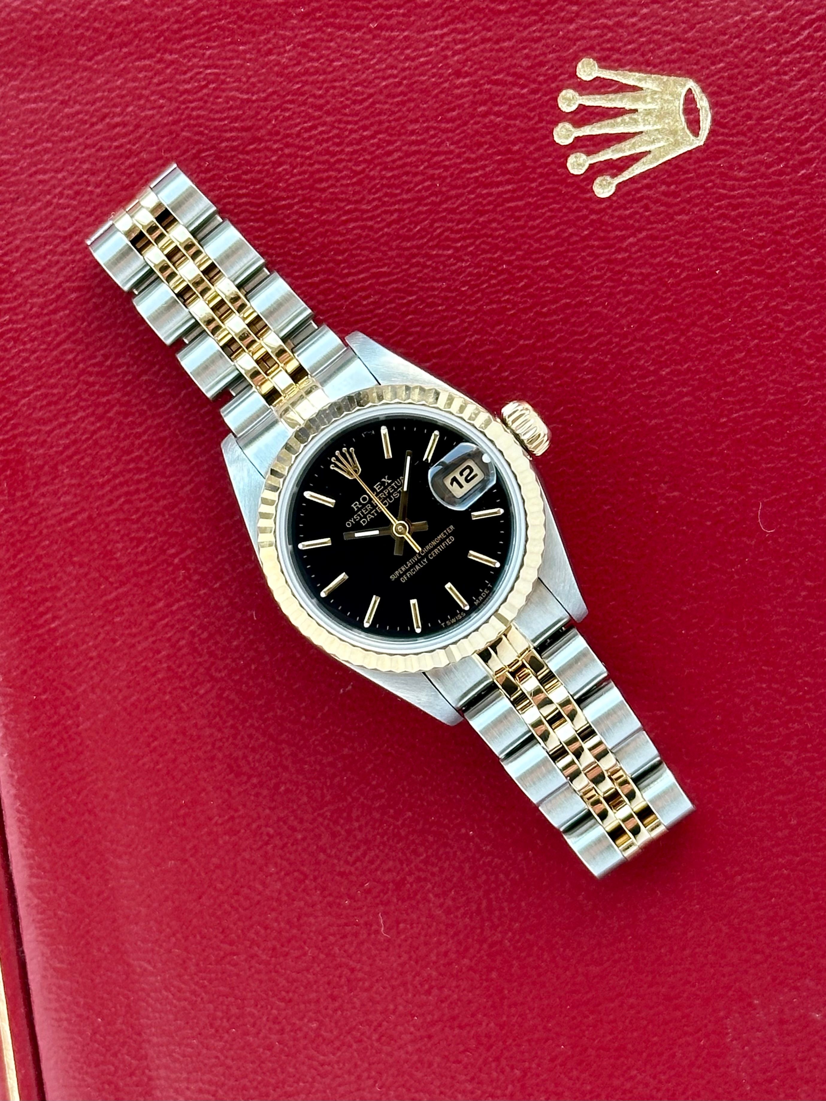 Rolex Lady-Datejust 69173 Black 1993 with original box and papers