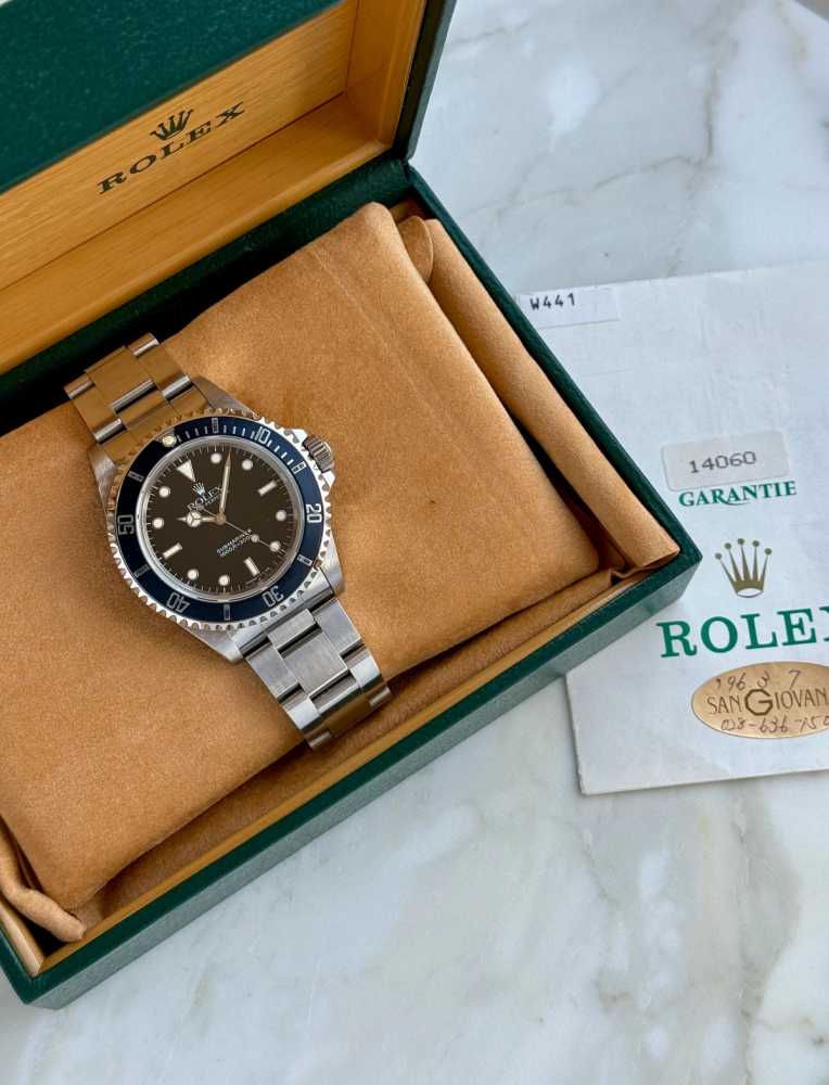 Image for Rolex Submariner 14060 Black 1995 with original box and papers