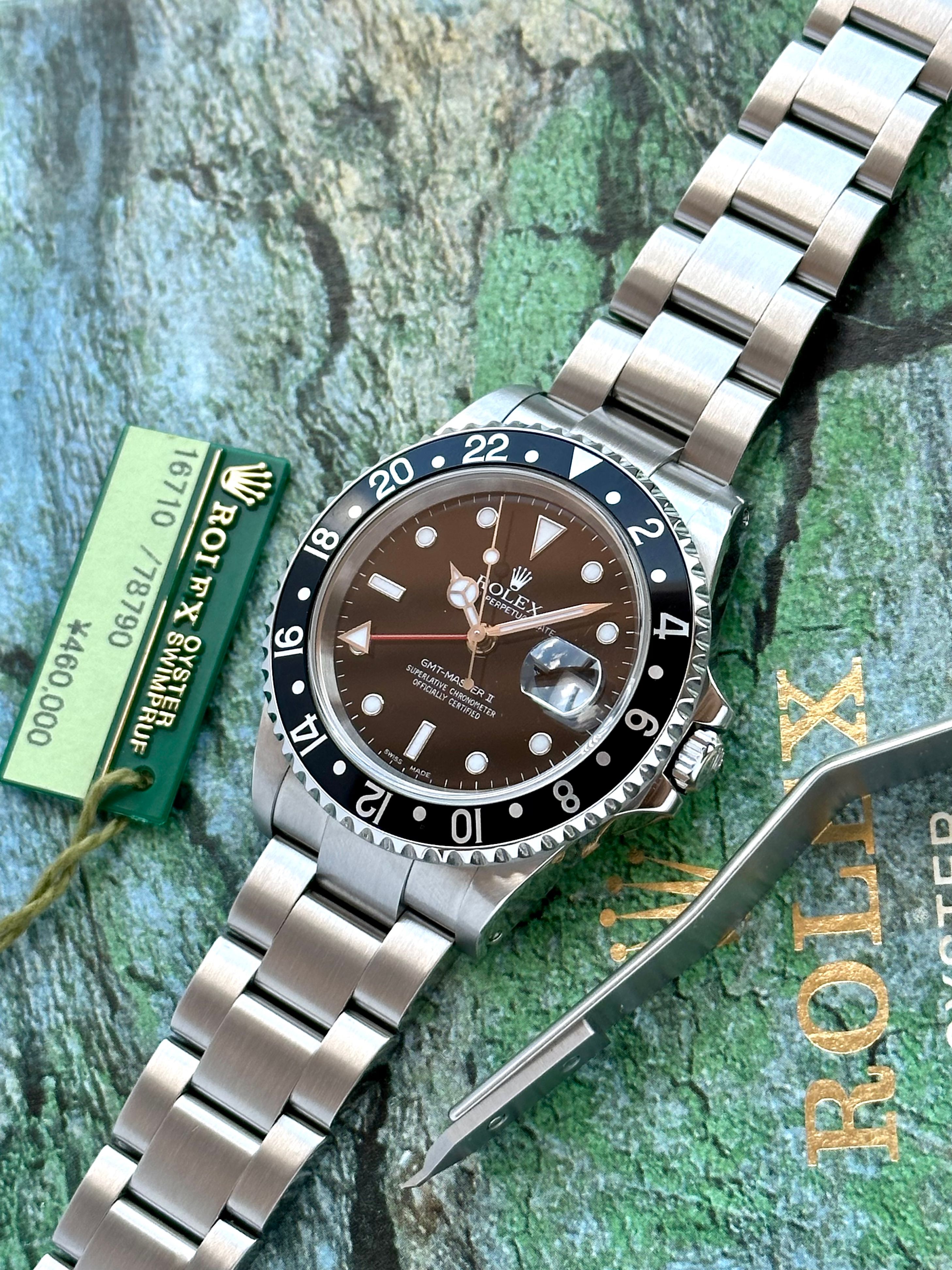 Rolex GMT-Master II 16710 Black 1999 with original box and papers