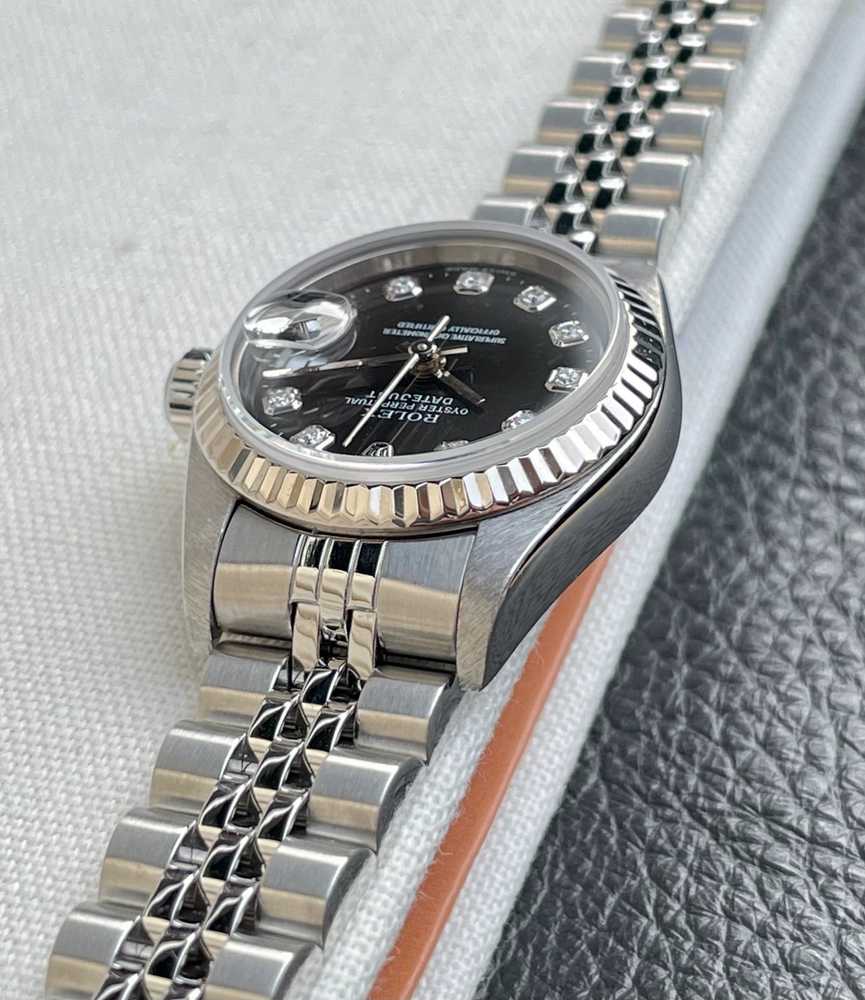 Detail image for Rolex Lady Datejust "Diamond" 79174G Black 1999 with original box and papers
