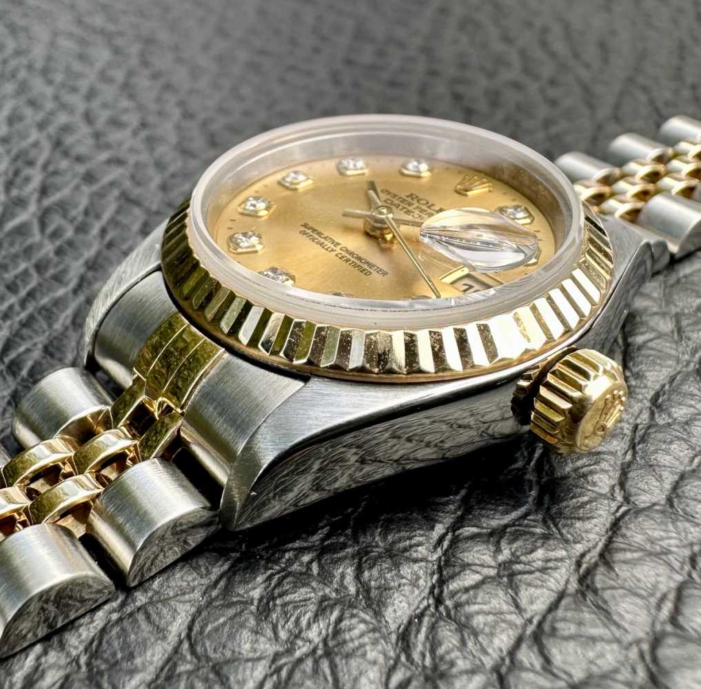 Image for Rolex Lady-Datejust "Diamond" 79173G Gold 2000 with original box and papers 3