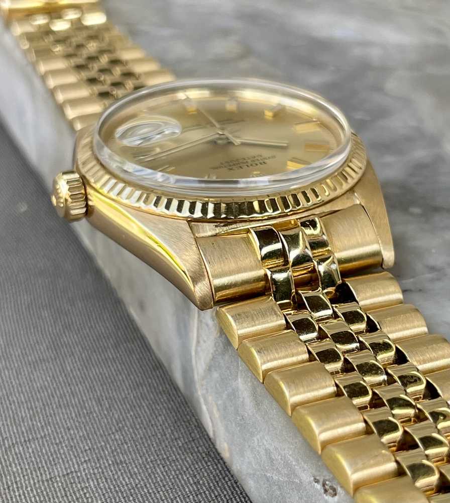 Detail image for Rolex Datejust "Wideboy" 1601/8 Gold 1971 