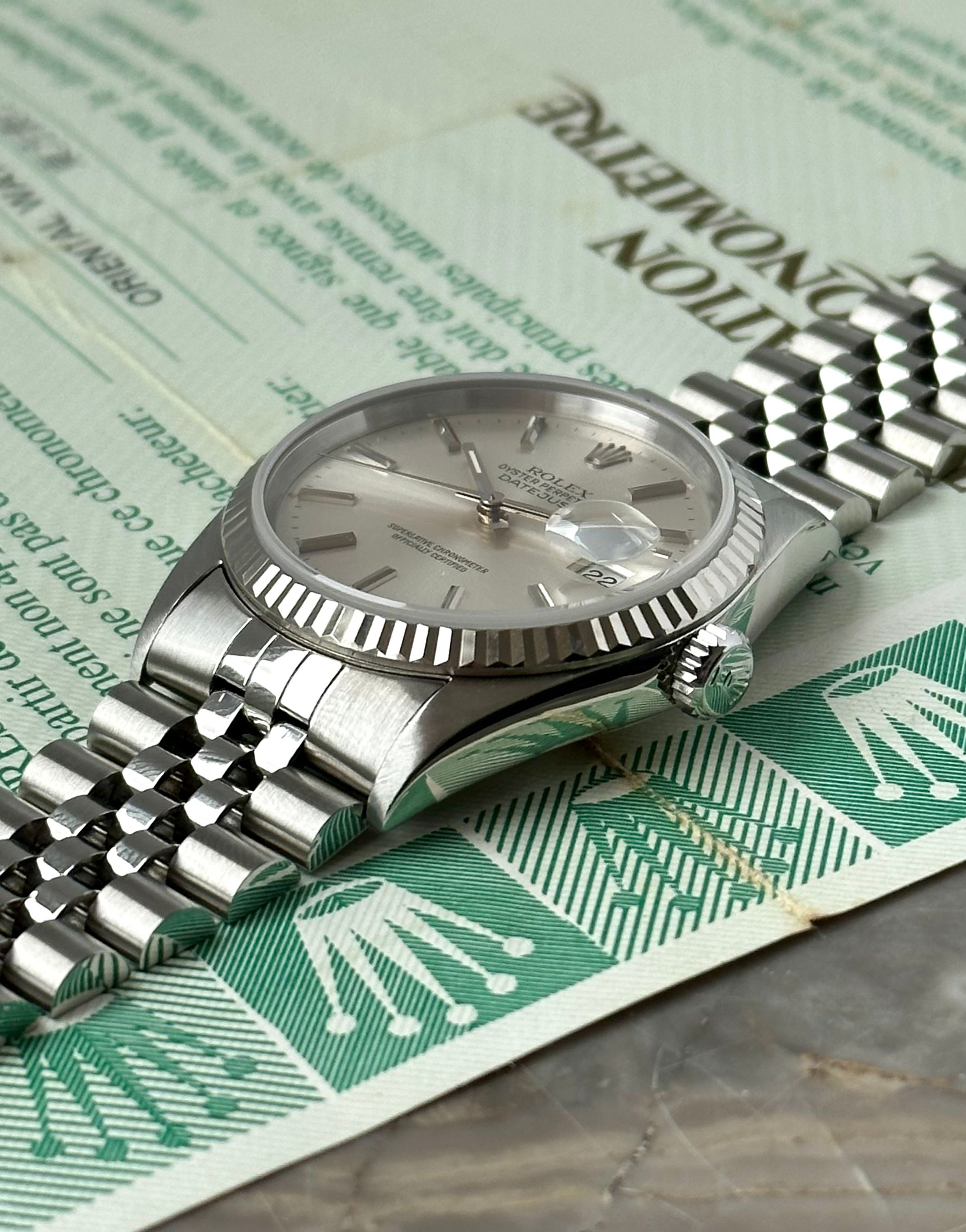 Rolex Datejust 16234 Silver 1995 with original box and papers 2