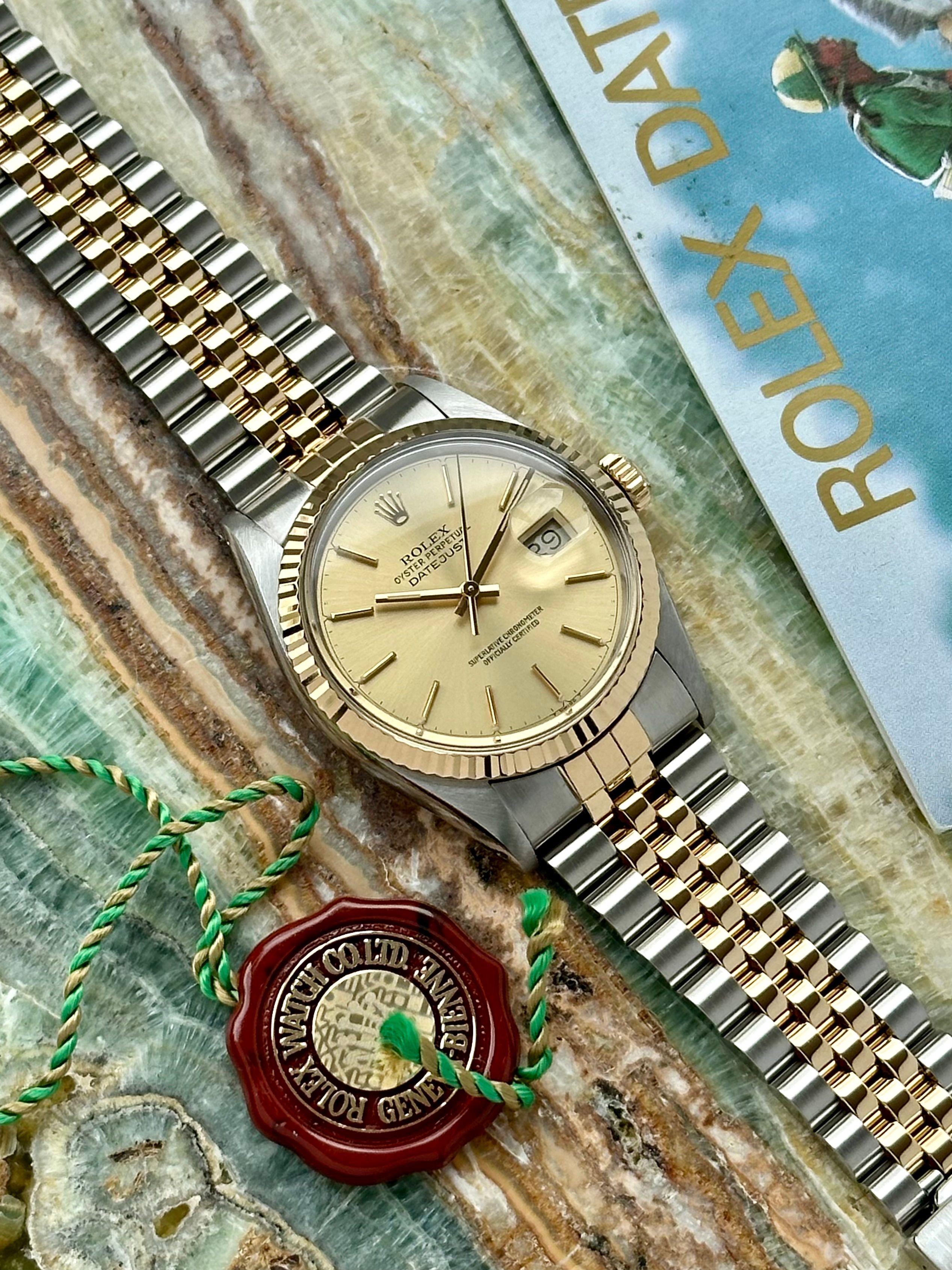 Rolex Datejust 16013 Gold 1986 with original box and papers 2