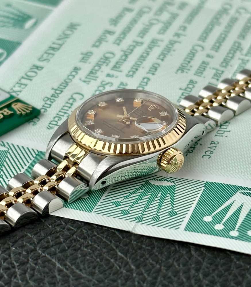 Image for Rolex Lady-Datejust "Diamond" 69173G Tropical 1990 with original box and papers