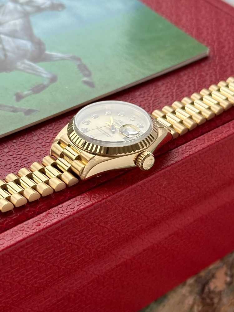 Image for Rolex Lady-Datejust "Diamond" 69178 Gold 1996 with original box and papers