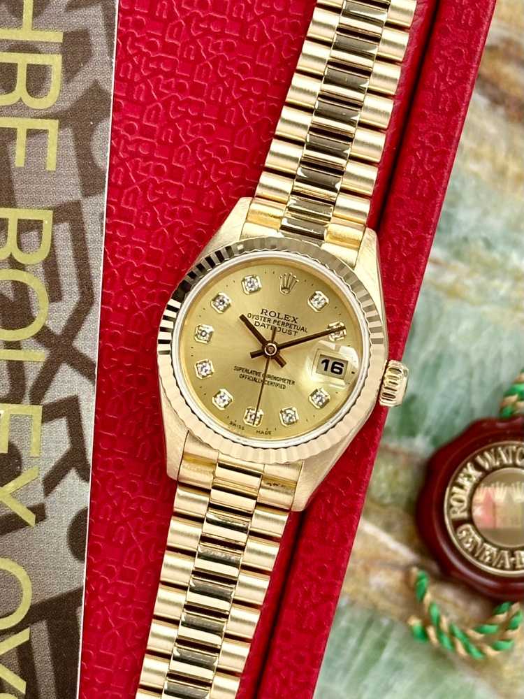 Featured image for Rolex Lady-Datejust "Diamond" 69178 Gold 1993 with original box and papers 2