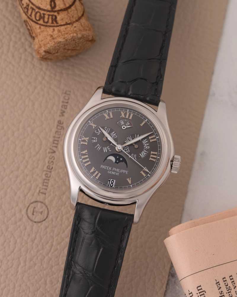 Featured image for Patek Philippe Annual Calendar “PLATINUM” 5056P Grey +/- 2002 with original box and papers