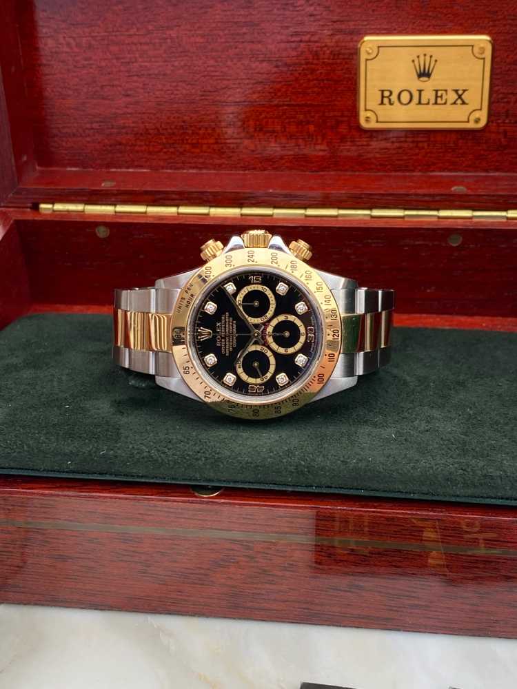 Detail image for Rolex Daytona "A Series" 16523 Black 1999 with original box and papers