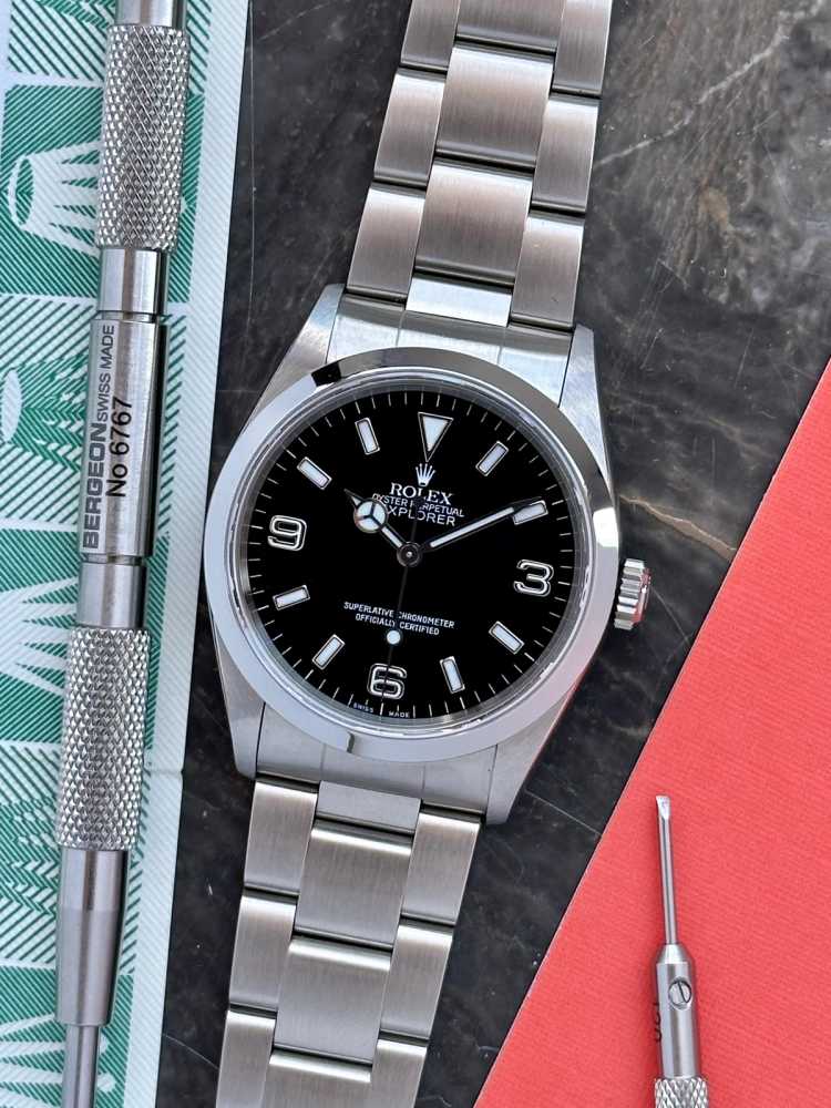 Featured image for Rolex Explorer 1 14270 Black 2000 with original box and papers