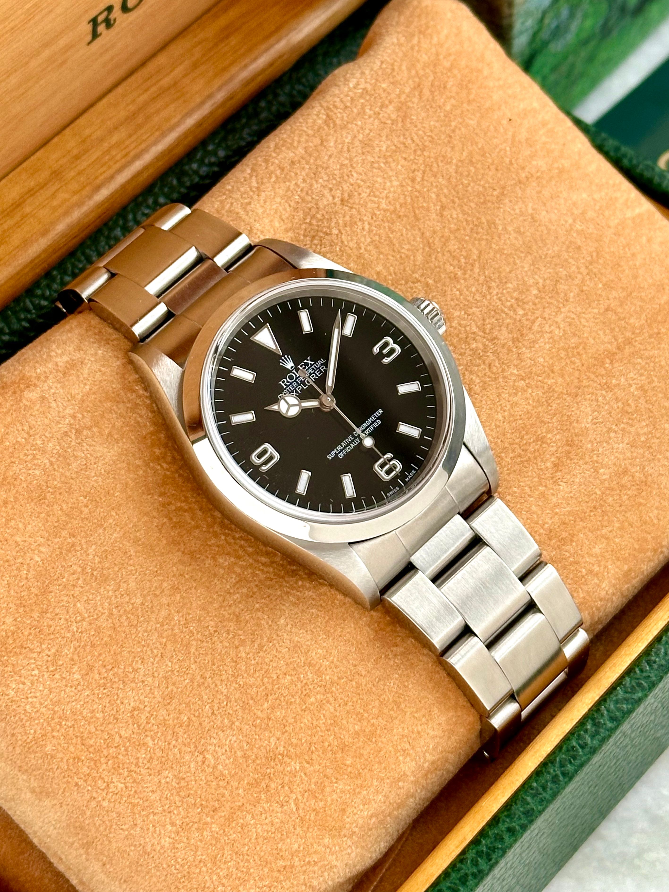 Rolex Explorer 1 14270 Black 1999 with original box and papers 3