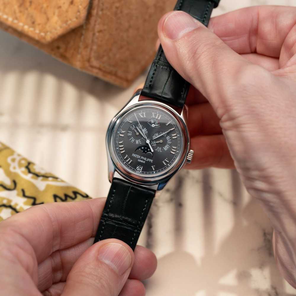 Image for Patek Philippe Annual Calendar “PLATINUM” 5056P Grey 2004 with original box and papers