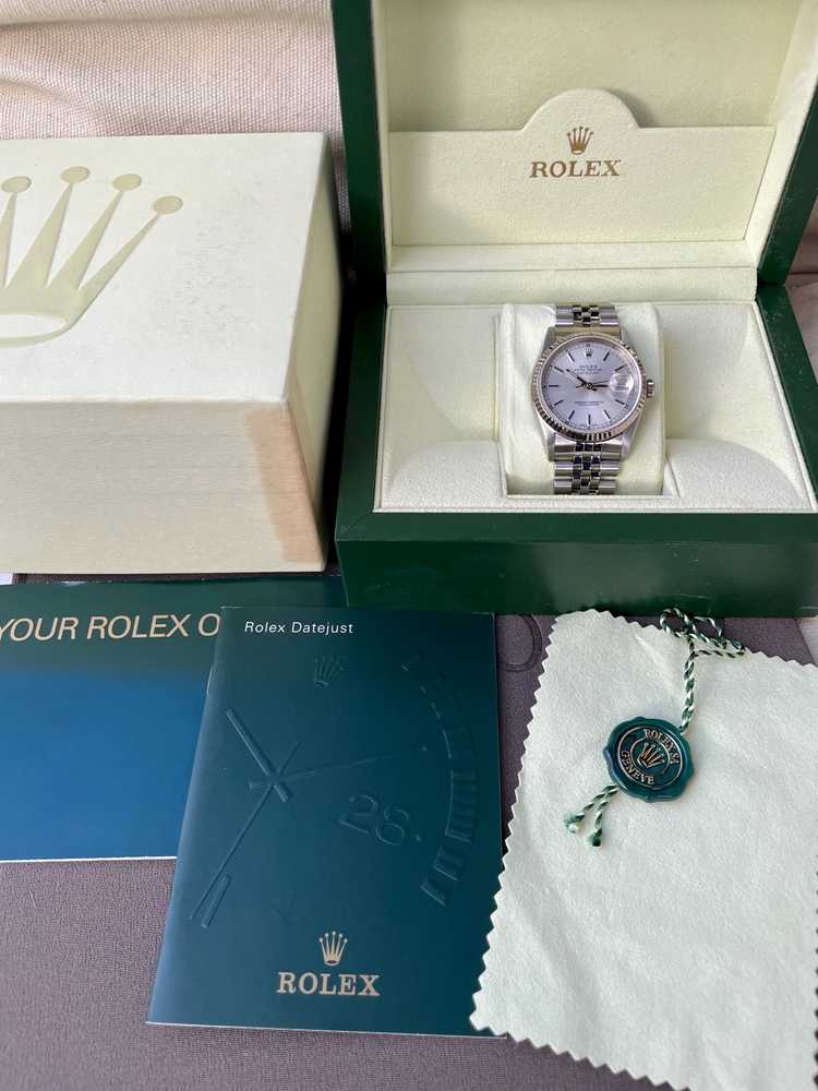 Image for Rolex Datejust 16234 Silver 2000 with original box