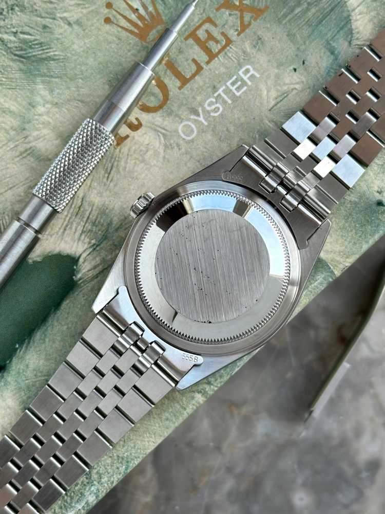 Image for Rolex Datejust "Linen" 16234 Silver Linen 1988 with original box and papers