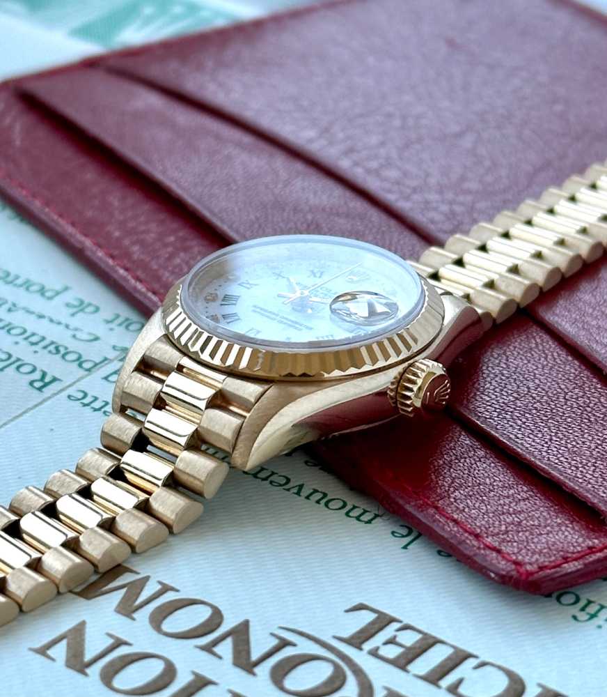 Detail image for Rolex Lady-Datejust "Diamond" 69178G White 1988 with original box and papers
