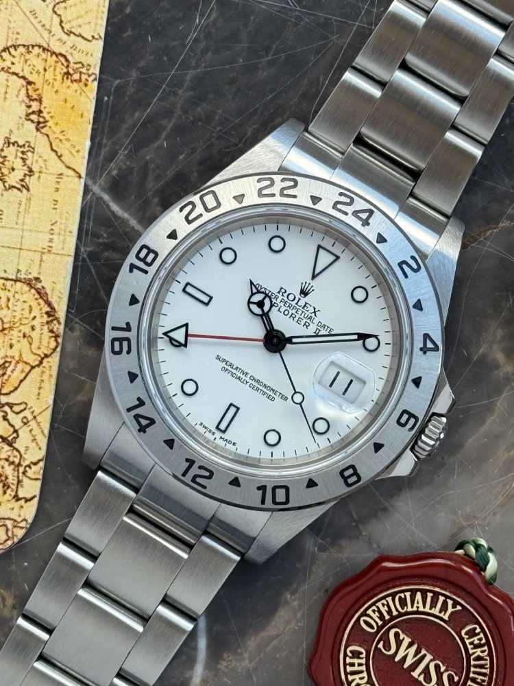 Image for Rolex Explorer II "Polar" 16570 T White 2004 with original box and papers