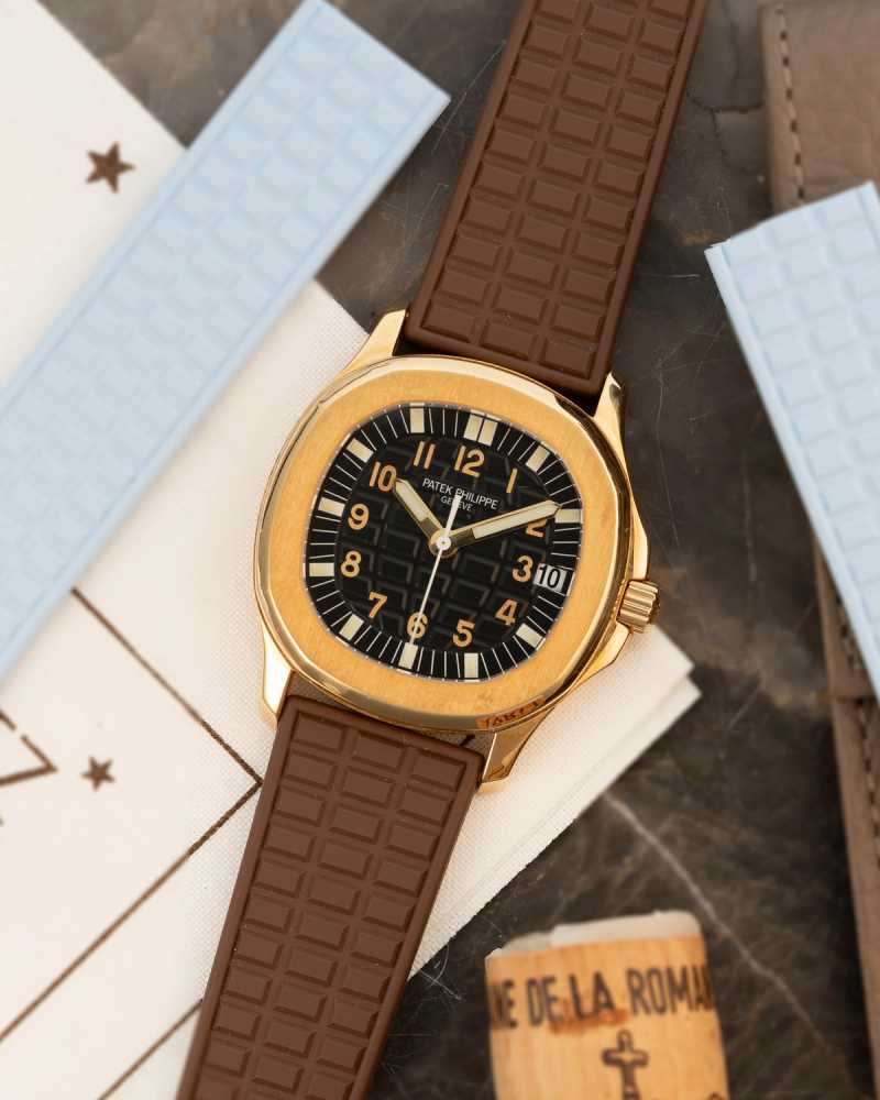 Featured image for Patek Philippe Aquanaut 5066 J Black 2004 with original box and papers