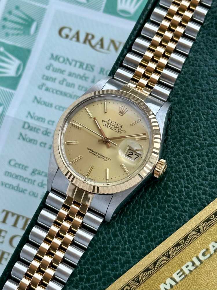 Image for Rolex Datejust 16013 Gold 1988 with original box and papers