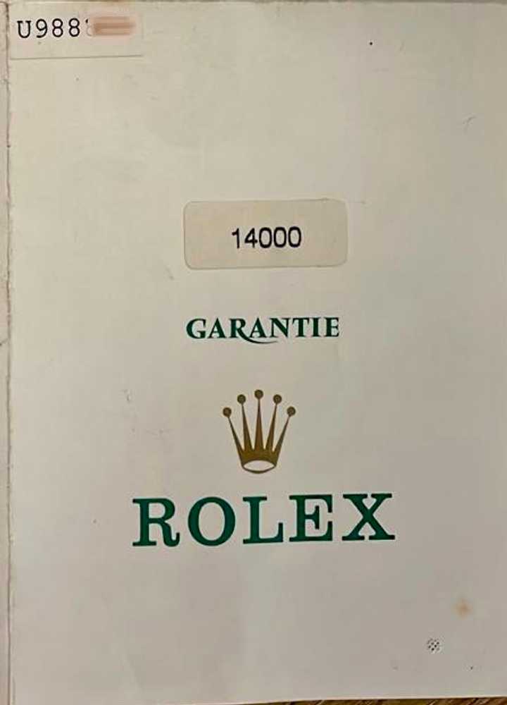 Image for Rolex Air-King 14000 Black 1998 with original box and papers