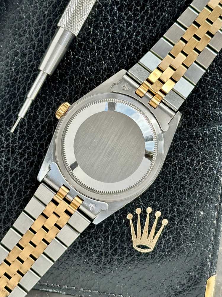 Image for Rolex Datejust "Tapestry" 16233 Black 1989 with original box and papers