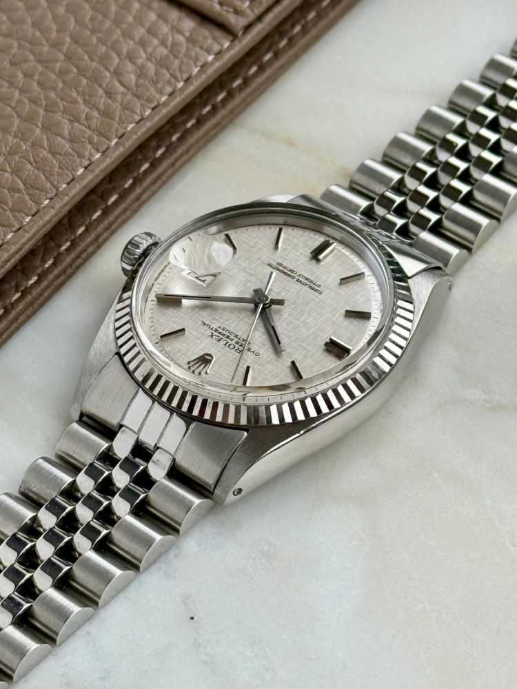 Image for Rolex Datejust "Linen" 1601 Silver Linen 1070 