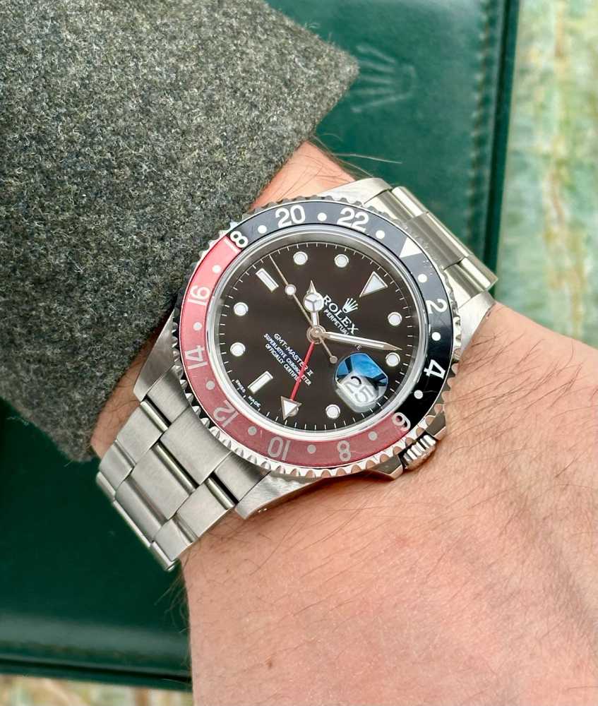 Image for Rolex GMT-Master II "Coke" 16710 Black 2001 with original box and papers 2