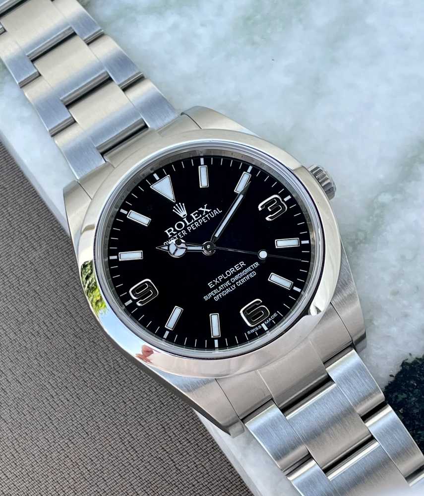 Image for Rolex Explorer 214270 Black 2010 with original box and papers