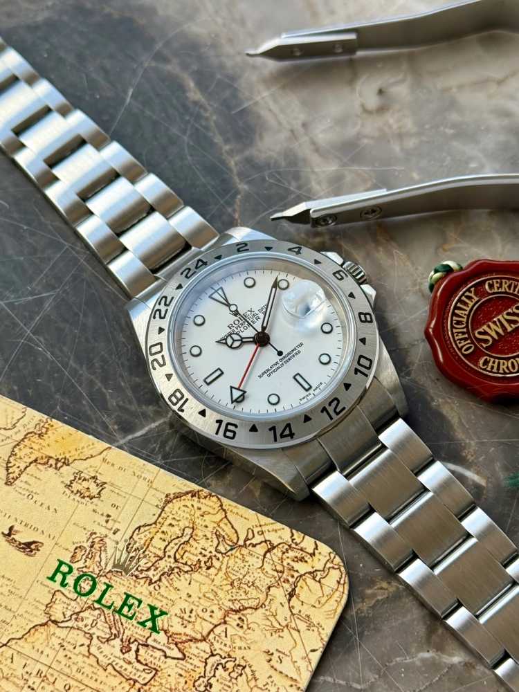 Image for Rolex Explorer II "Polar" 16570 T White 2004 with original box and papers