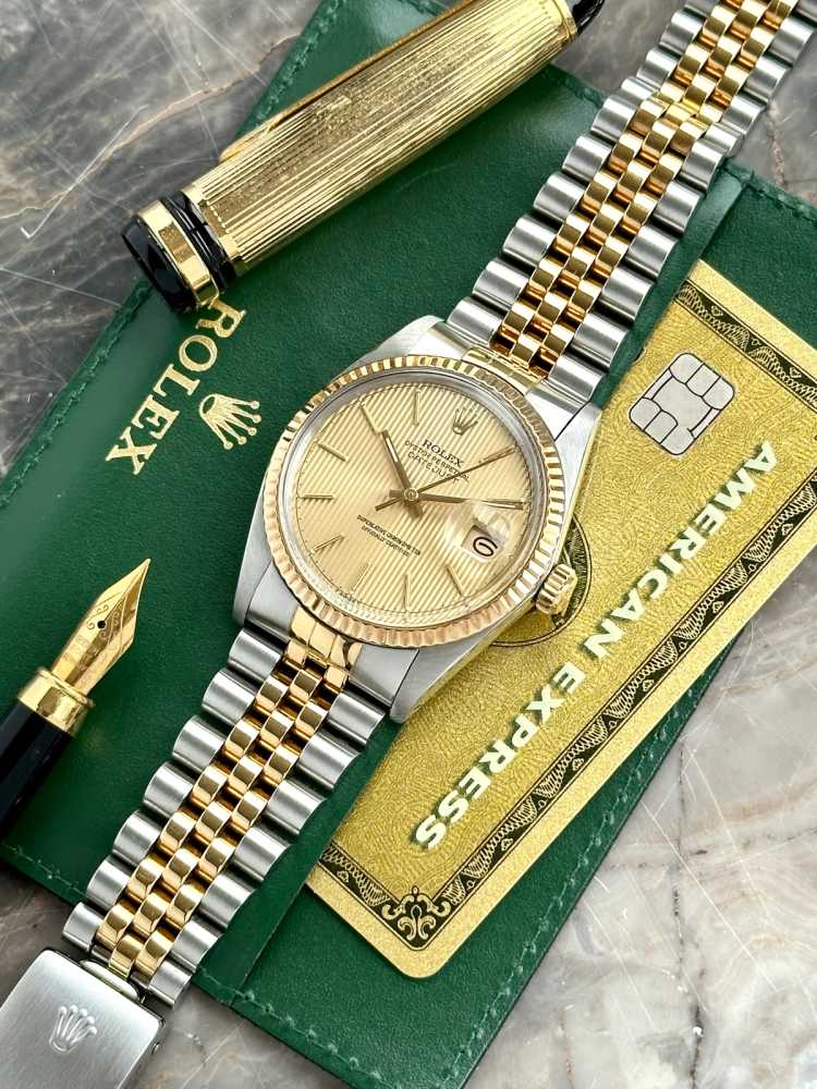 Image for Rolex Datejust "Tapestry" 16013 Gold 1982 