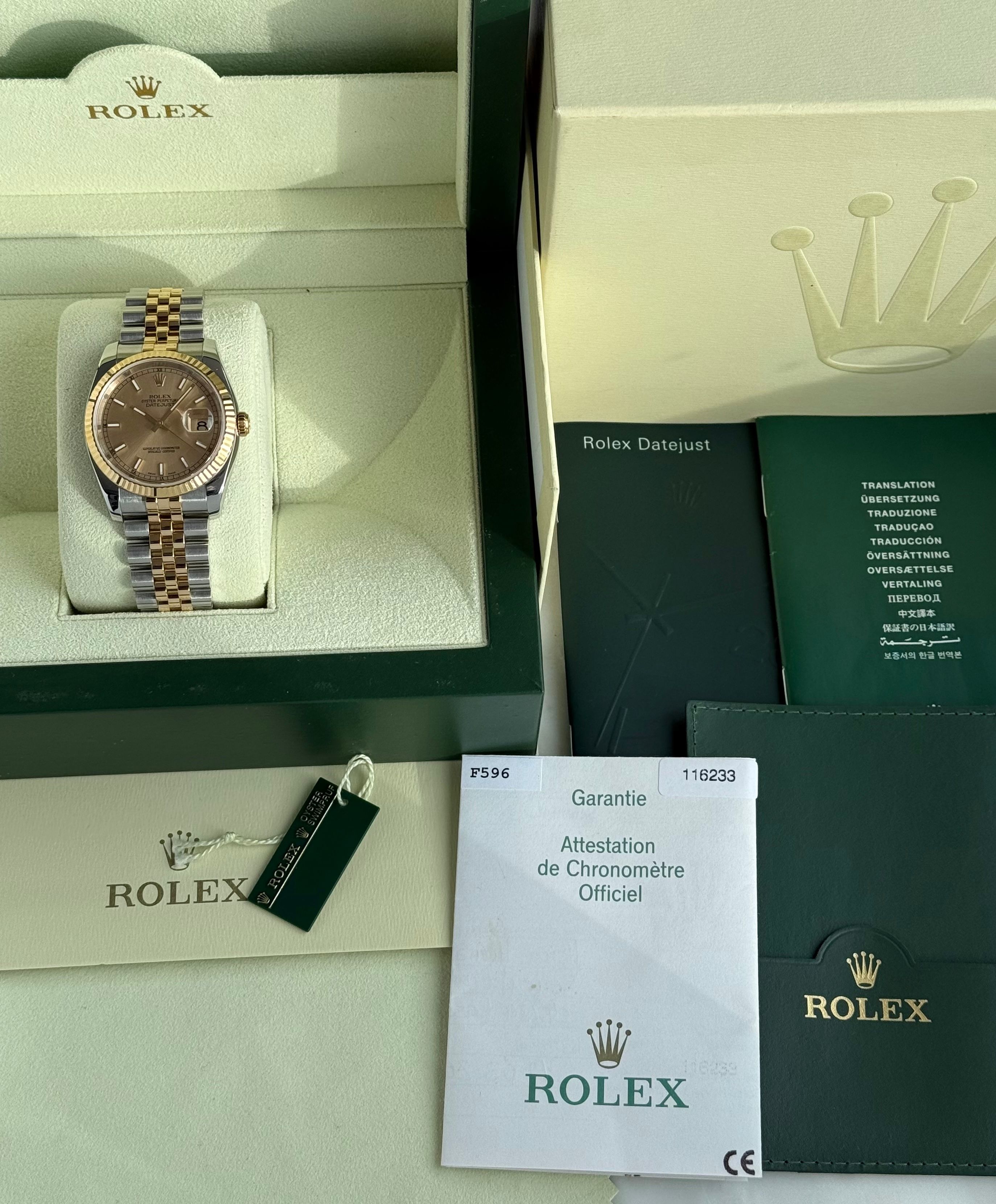 cal.3035 Gold Calendar Rolex Datejust 16263 16013 16233