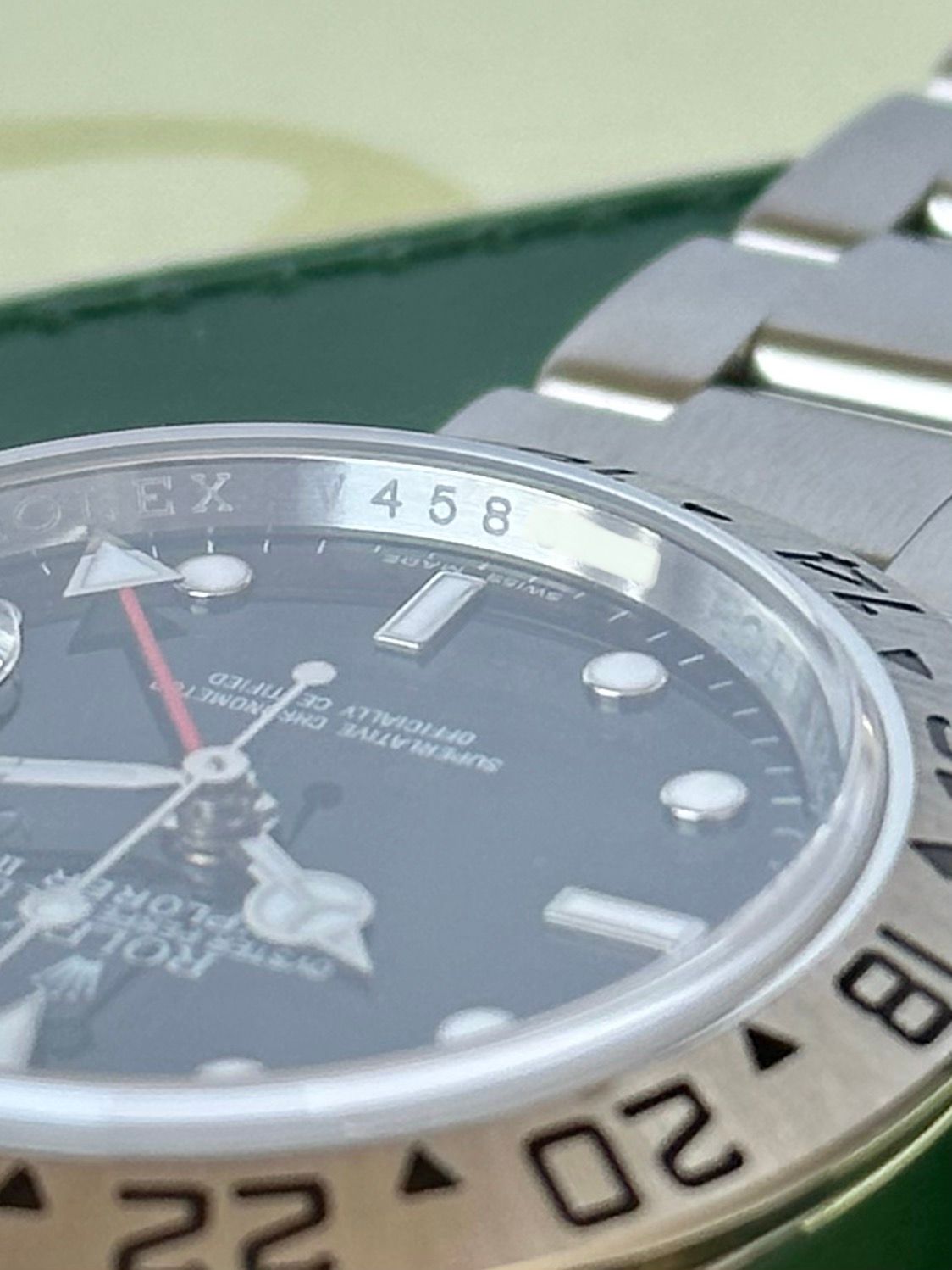 Rolex Explorer II 16570 Black 2009 with original box and papers