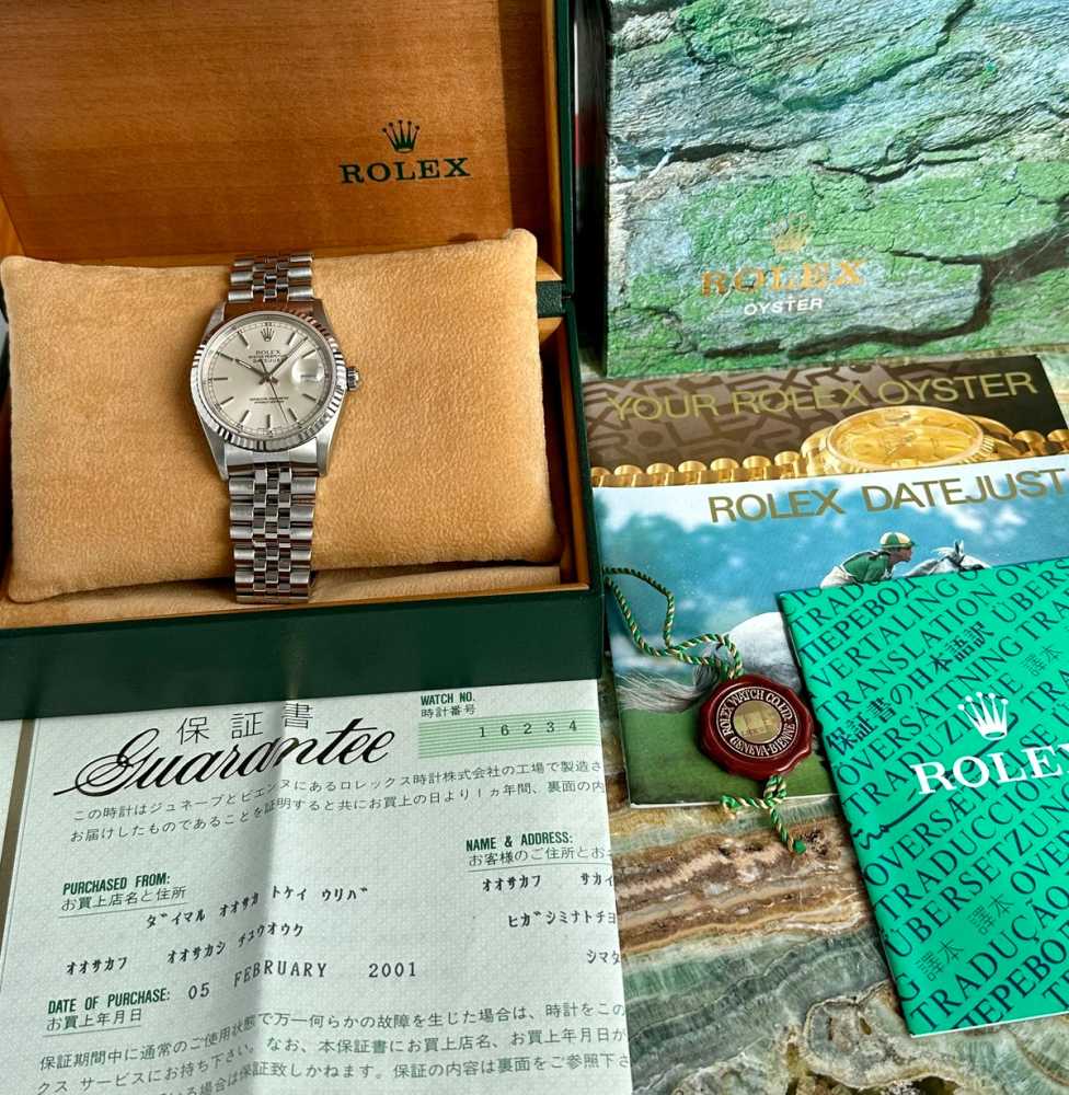 Image for Rolex Datejust 16234 Silver 2000 with original box and papers 3