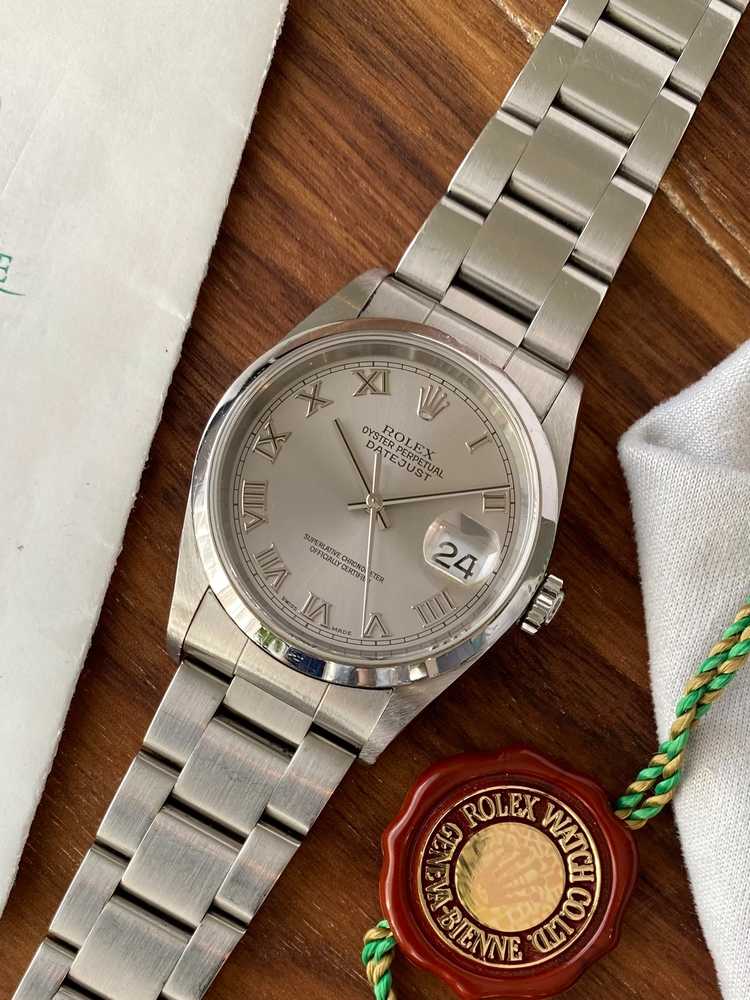 Featured image for Rolex Datejust 16200 Grey 2000 with original box and papers