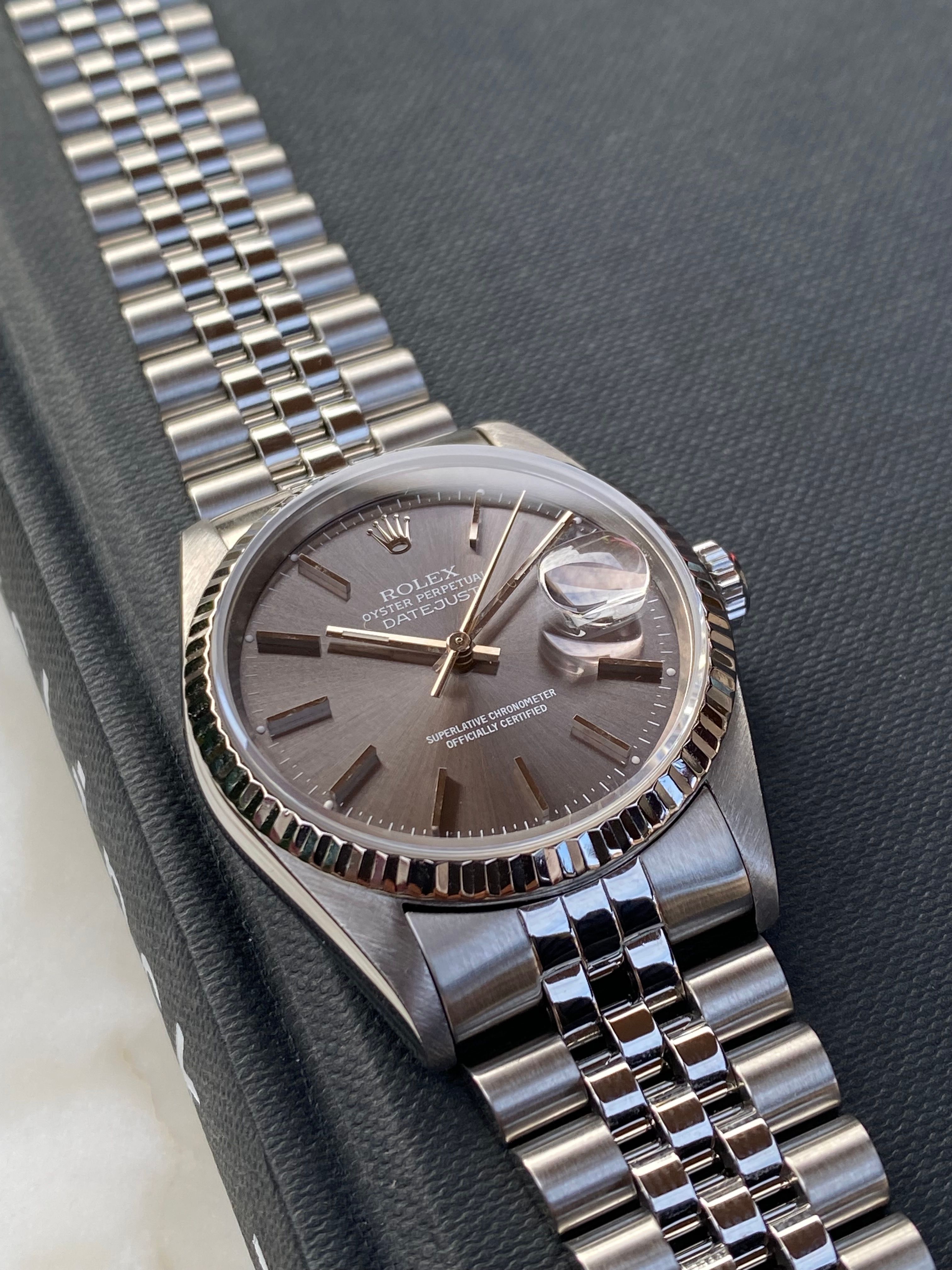 Rolex Datejust 16234 Grey 1995 with original box