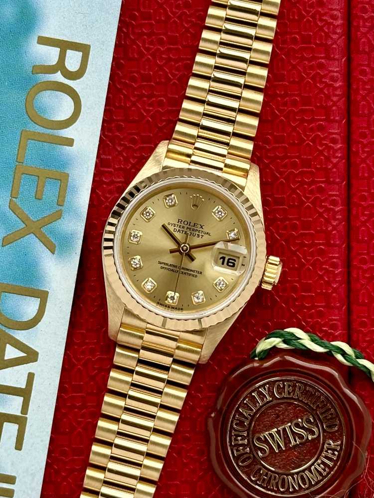Featured image for Rolex Lady-Datejust "Diamond" 69178 Gold 1996 with original box and papers