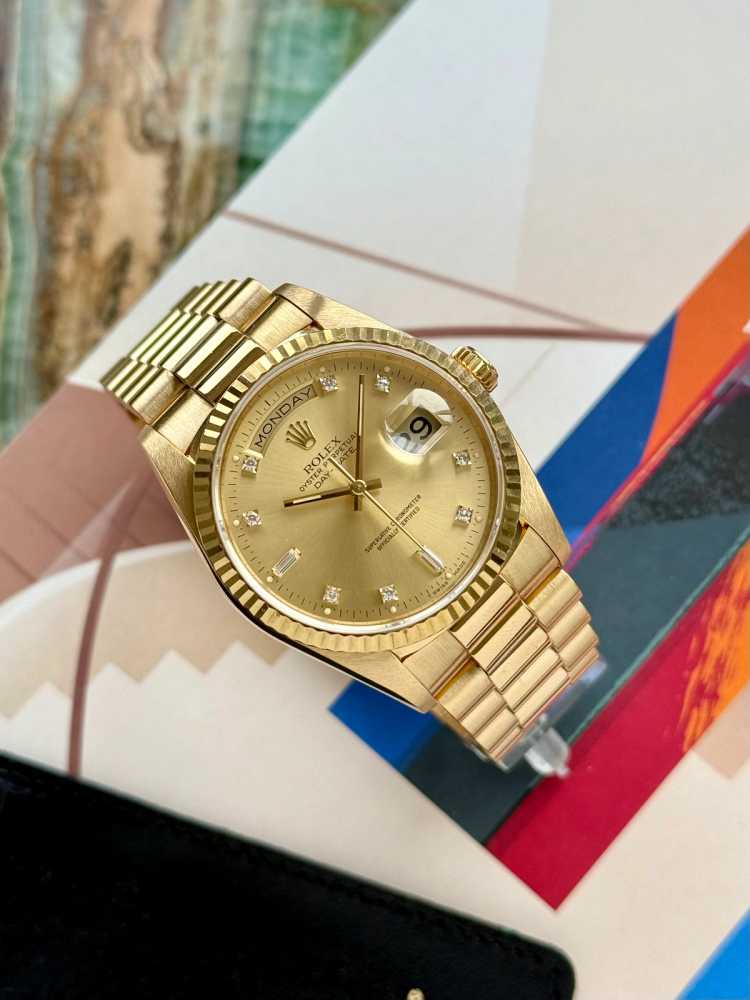 Image for Rolex Day-Date "Diamond" 18238 Gold 1989 