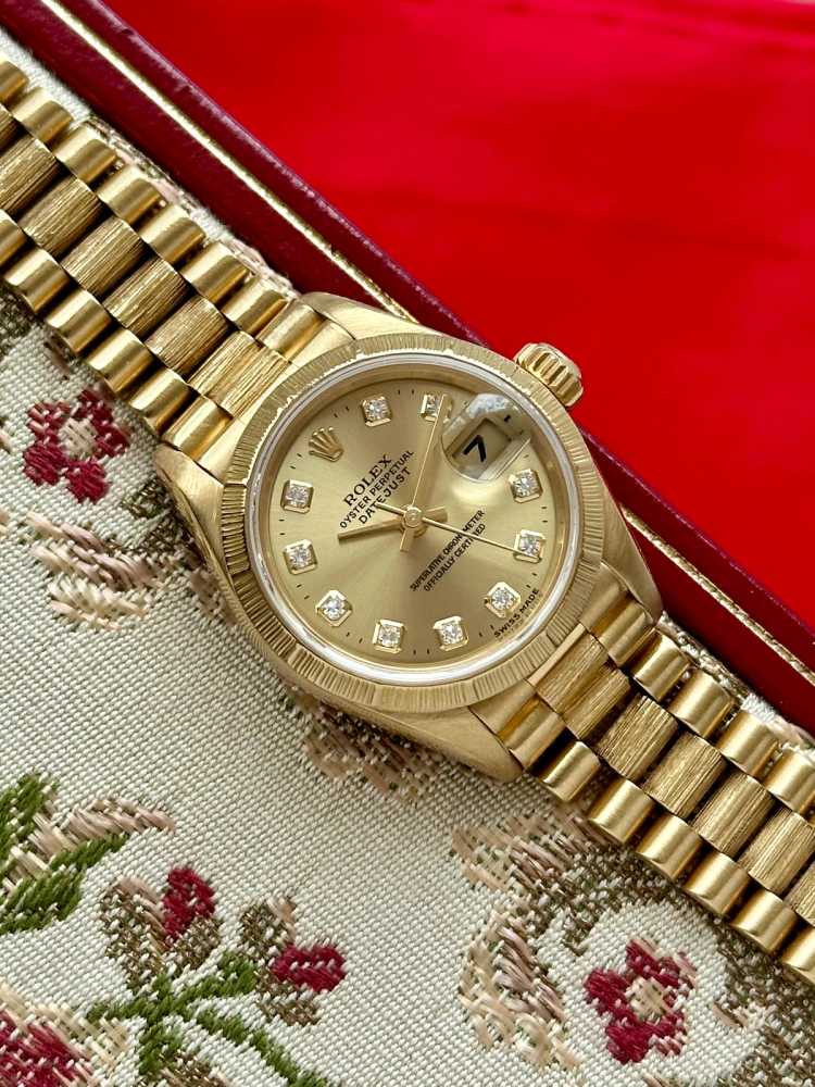 Image for Rolex Lady-Datejust "Diamond" 69278 Gold 1993 with original box