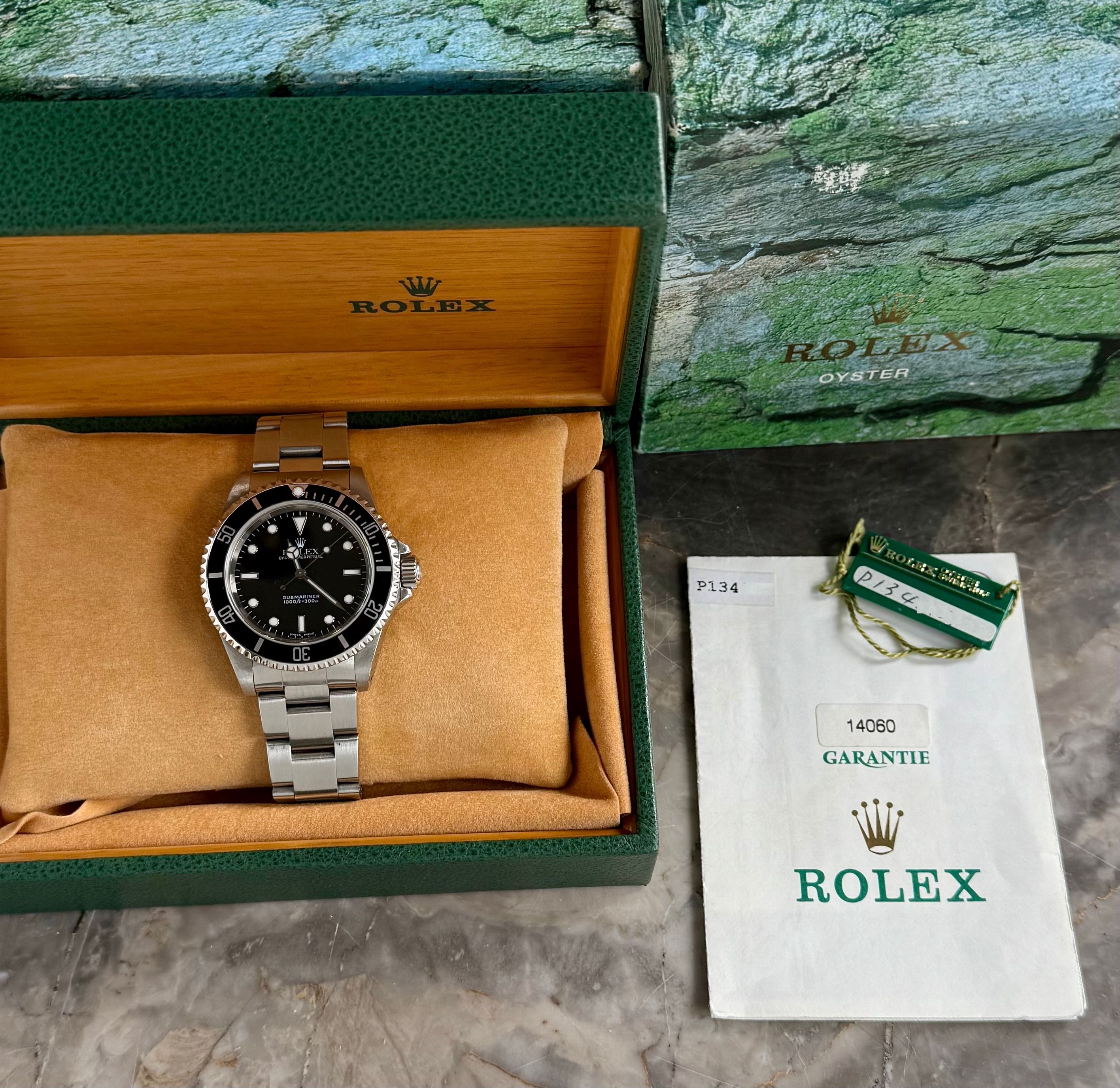 値下げ中 ROLEX ボックスのみ XL Rolex Submariner 14060 Black 2000 with original box and papers 2